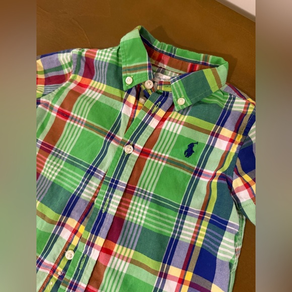 Ralph Lauren baby boy button up shirt 6 months - Picture 2 of 5